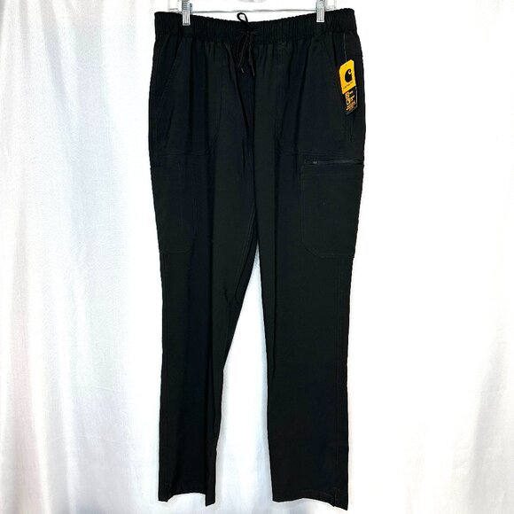 Carhartt Pants - NWT Carhartt Women Force Cross Flex Black Pants, Large Utility Scrubs Workwear